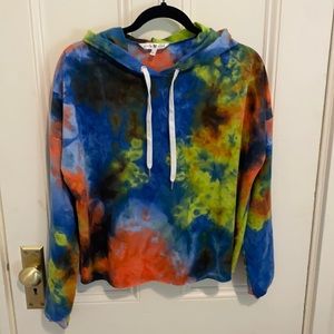Tie-Dye Crop Sweatshirt